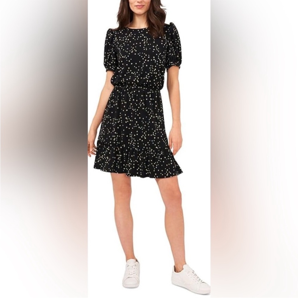 Riley& Rae Black Patterned Mini Dress Size XL NWT